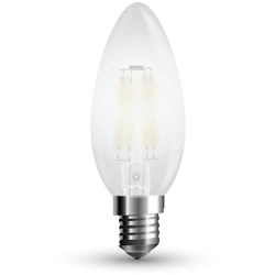 Lampadina LED V-TAC E14 4W Candela Filamento Satinato 2700K Dimmerabile características