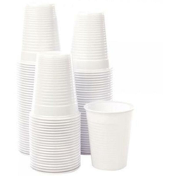 30x Strisce Bicchieri Monouso in Plastica Grandi Bianchi Promo Pack 3000pz - BAKAJI en oferta