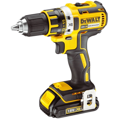 Trapano avvitatore DeWalt batteria 18V 1.5ah 360W mandrino 13-38mm motore BRUSHLESS