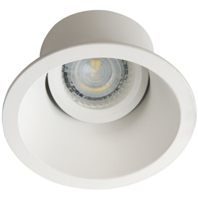 faretto incasso aprila 90 mm CE IP20 alluminio bianco interno tondo kan 26738 - KANLUX