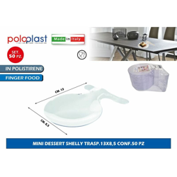 Bighouse It - MINI DESSERT SHELLY TRASP.13X8,5 CONF.50 PZ precio
