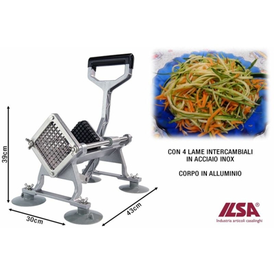 Tagliapatate Affetta Verdure Prof. Con 4 Lame - BIGHOUSE IT
