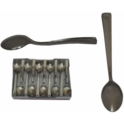 Bighouse It - CUCCHIAINO DESSERT PLASTIC CONF. 100 PZ. SILVER