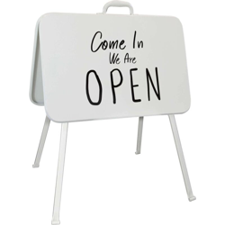 Cartello Aperto Chiuso Per Bar Albergo Ristorante Moderno In Metallo - MILANI HOME precio