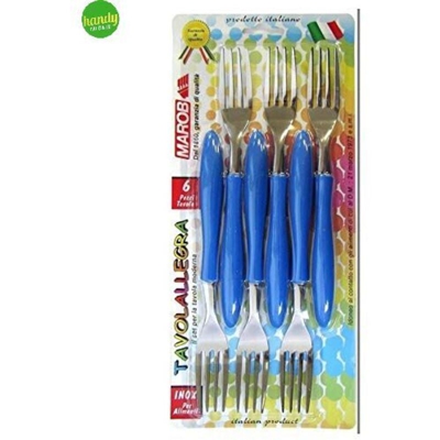 Bighouse It - FORCHETTA CONF. 6 PZ. BLU TAVOLA ALLEGRA