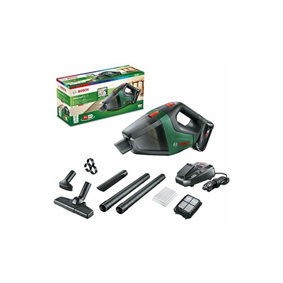 Bosch Home And Garden - Bosch aspiratore a batteria UniversalVac 18 (batteria da 2.5 Ah, sistema da 18 V, confezione in cartone)