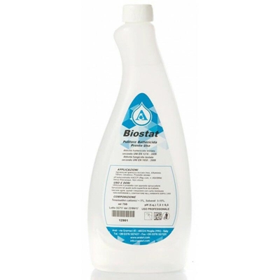 Aral - Biostat Pulitore Battericida Pronto Uso per Disinfezione di Superfici Alimentari Made in Italy 750ml