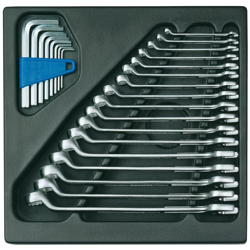 Gedore Serie di chiavi combinate in modulo portautensili ES 2/3 - 1500 ES-1 B características