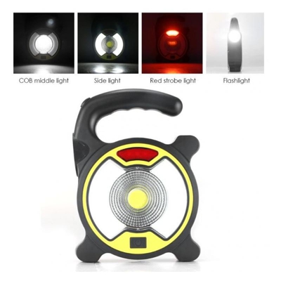 Faro Lampada Portatile Led Cob Ricaricabile Batteria Esterno Da Lavoro Campeggio - LUEMM