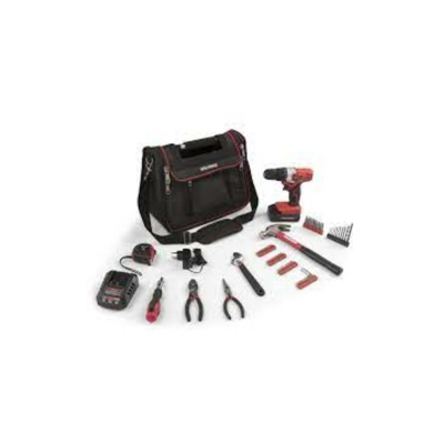 Trapano avvitatore a batteria Li-Ion 18V BORENSET + borsa con 70 PEZZI - WOLFGANG