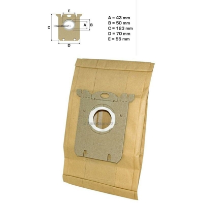 Ricel Sud - 8 SACCHETTI ASPIRAPOLVERE MIO STAR TUTTA LA SERIE VAC * PRODOTTO IN ITALIA PH 17