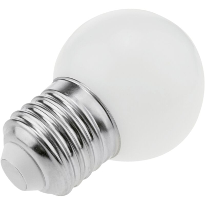 Lampadina LED G45 1,5W 230VAC E27 luce bianco caldo - Primematik