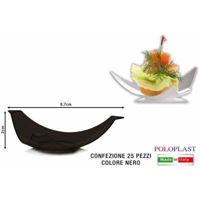 Bighouse It - MINI DESSERT FELIX CF.25 PZ. CM.9,7X2h NERO