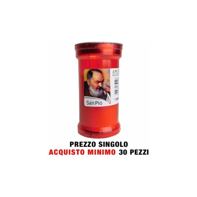 Bighouse It - LUMINO CERA PICCOLO ROSSO T40 DURATA 2 G. GR.140