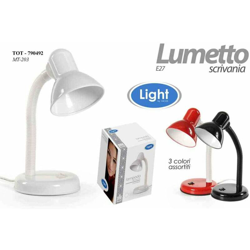 LAMPADA DA SCRIVANIA E27 MAX 25W CM.34h 3 COLORI - BIGHOUSE IT precio