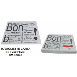 Bighouse It - TOVAGLIETTA SET 250 PZ. CM.33X40 GOFFRATI BON APPETI características