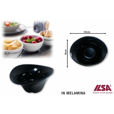 Bighouse It - CIOTOLINA MELAMINA CM.10X8X5h NERO LE PETIT ROYAL ASCOT