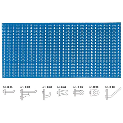 Pannello Portautensili Forato con Ganci Porta Attrezzi Officina Garage per Banco - BRICOSHOP24 precio