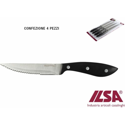 Bighouse It - COLTELLI BISTECCA CONF. 4 PZ. LAMA DENT. JUMBO