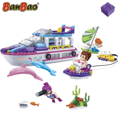 BanBao 6126- Costruzioni 325 pezzi Vacanze in Barca combinabili con i LEGO