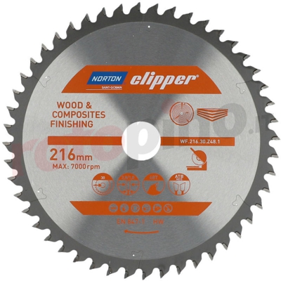 Norton - Lama da sega 216x30mm