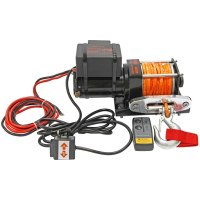 Verricello auto jeep parauti argano da traino con telecomando 12 V 1361 KG fune sintetica kibani