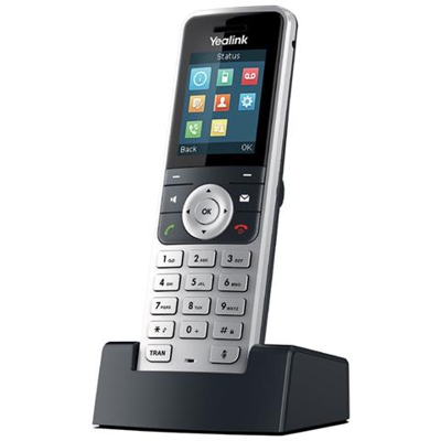 vers W53h Cornetta Del Telefono Dect Telephone Handset Identificatore Di Chiamata Nero, Argento