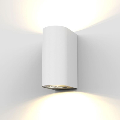 Lampada da parete LED, applique per esterni, include 2 lampadine GU10 da 5W, plafoniera da parete per interni, luce calda 3000K, 800Lm, lampada a