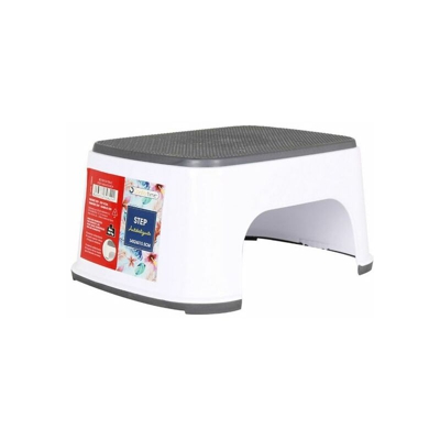 Sgabello Bianco Grigio - Confortime