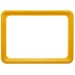 PrimeMatik - Quadro per cartelli, manifesti e segnaletica giallo de la dimensione A3 427x304mm precio