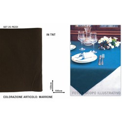 Bighouse It - TOVAGLIA COPRIMACCHIA TNT 100X100 SET 25 PZ. MARRONE características