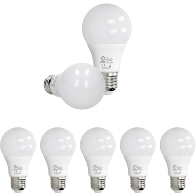 ECD Germany 5 x Lampadina LED 7W E27 - Angolo di Emissione 270 ?- 420 lumen - Bianco Neutro 4000K 220-240 V Illuminazione Lampada Lampadine