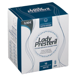 Lady Presteril Cotton Power Pocket Assorbenti Notte con Ali características
