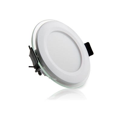 Greenice - Downlight LED Circolare con Il Vetro Ø95Mm 6W 450Lm 30.000H GR-MB01-6W-O-CW | Bianco Caldo (GR-MB01-6W-O-CW)