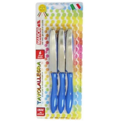 Bighouse It - COLTELLO CONF. 6 PZ. BLU TAVOLA ALLEGRA
