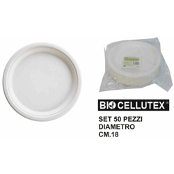 Bighouse It - PIATTI PIANI BIO TONDI SET 50 PZ. IN POLPA CM.18 características