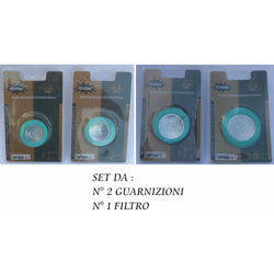 Bighouse It - RICAMBIO 2 GUARN+PIAS 6 TZ. MOKA ALLUM. INOX en oferta