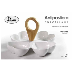 Bighouse It - ANTIPASTIERA PORCELLANA CM.24 BIANCO en oferta