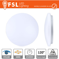 FSL - plafoniera led 120° 220-240 volt 26 watt A+ CE IP20 bianco bianco caldo no lif flc05226w30kw características