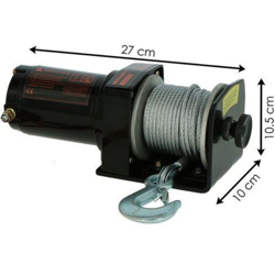 Argano verricello auto suv jeep da paraurti carrello banca 12V 1000 kg cavo: 15 mt - KIBANI precio