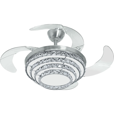 Johnson ventilatore da soffitto lampadario elegante led pale retrattili 4 pale