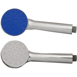 Kit Per Doccia Soffione Echo Blu Bianco Tubo Flessibile 1,8Mt Supporto Muro 4531 - LUPEXSHOP precio