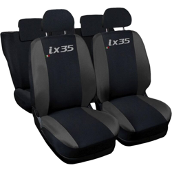 COPRISEDILI AUTO HYUNDAI ix35 FODERE BICOLORE NERO - GRIGIO SCURO - LUPEXSHOP precio
