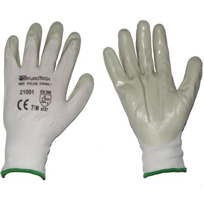Guanti Da Lavoro Sikurotech 21001 Tg. 7 Palmo In Nitrile
