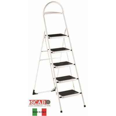 Scala Balzo Telaio Bianco 5 Ped. Scab - BIGHOUSE IT
