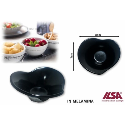 Bighouse It - CIOTOLINA MELAMINA CM.7X8X3h NERO LE PETIT CALLA