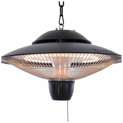 Radiatore Da Soffitto Barcelona 1500 W Alogeno Nero