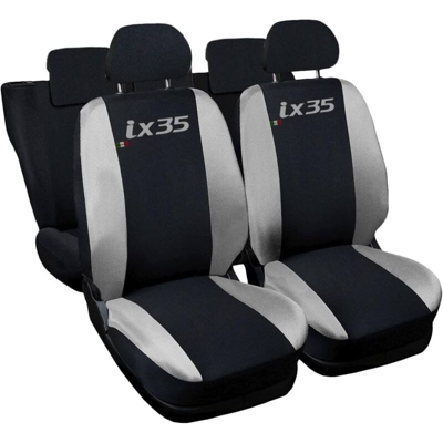 COPRISEDILI AUTO HYUNDAI ix35 FODERE BICOLORE NERO - GRIGIO CHIARO - LUPEXSHOP