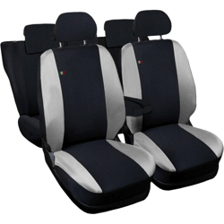Coprisedili Audi A1 Fodere Auto Sedili Bicolore Nero - Grigio Chiaro - LUPEXSHOP características