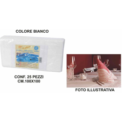 Bighouse It - TOVAGLIA COPRIMACCHIA CARTA 100X100 SET 25 PZ. BIANCO en oferta